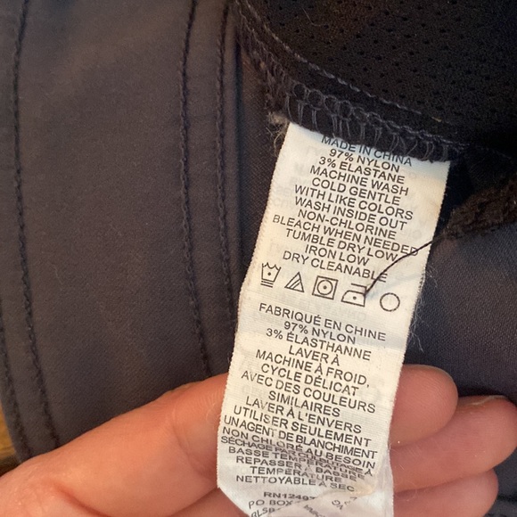 Prana Blue Gray Hiking Everyday Shorts Size 8 - Picture 6 of 10